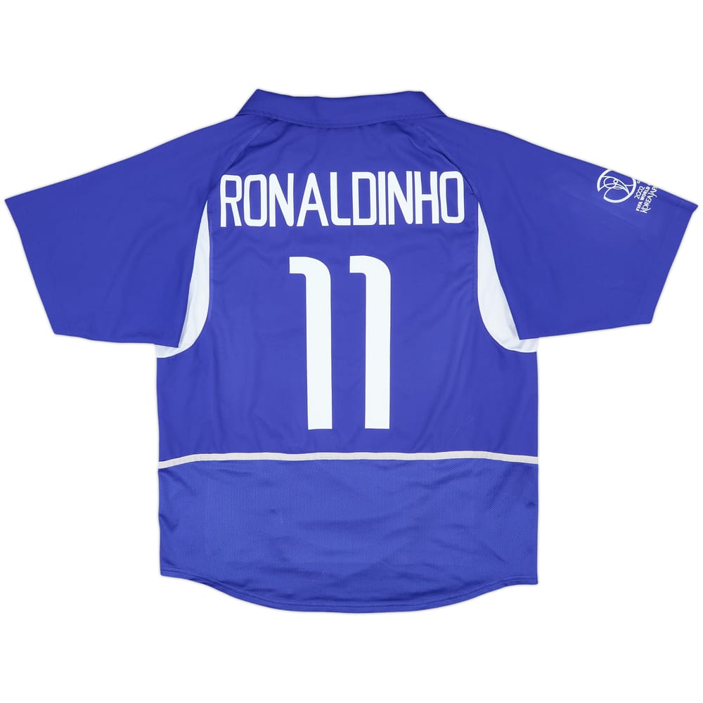 2002-04 Brazil Away Shirt Ronaldinho #11 - 10/10 - (L)