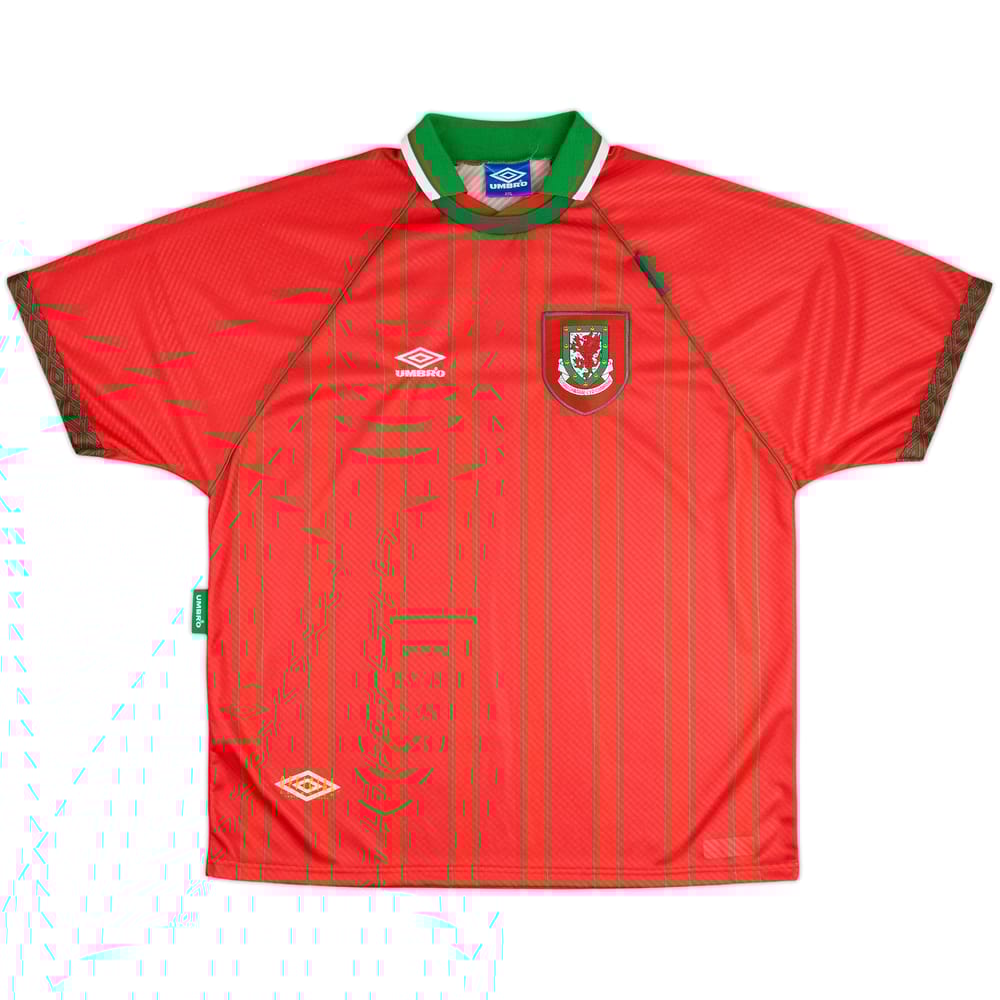 1994-96 Wales Home Shirt - 8/10 - (XXL)