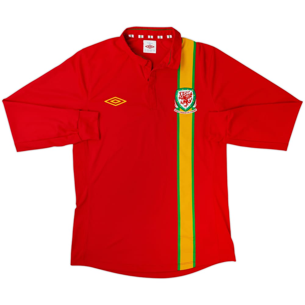 2012-14 Wales Home L/S Shirt - 9/10 - (S)