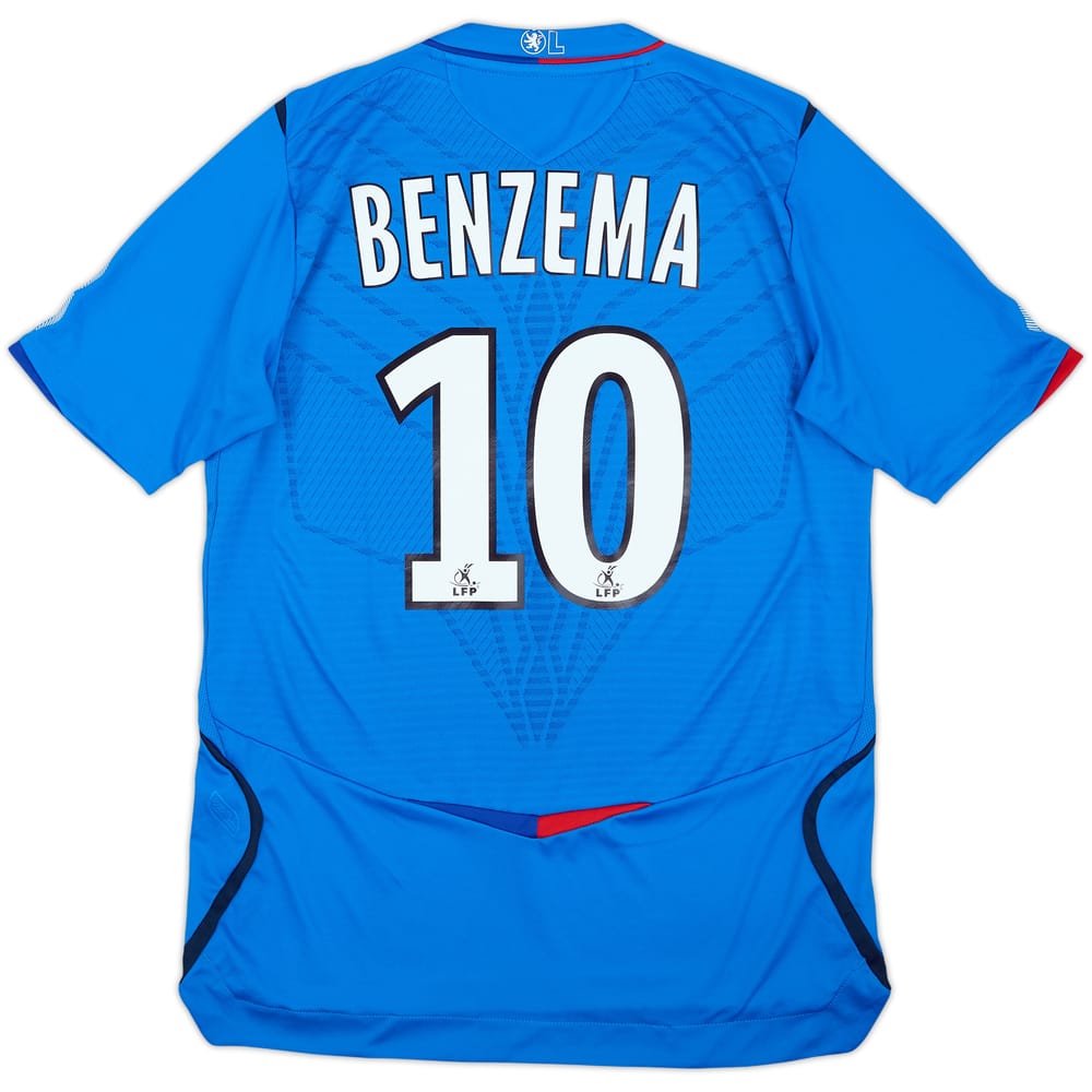 2008-09 Lyon Away Shirt Benzema #10 - 7/10 - (S)