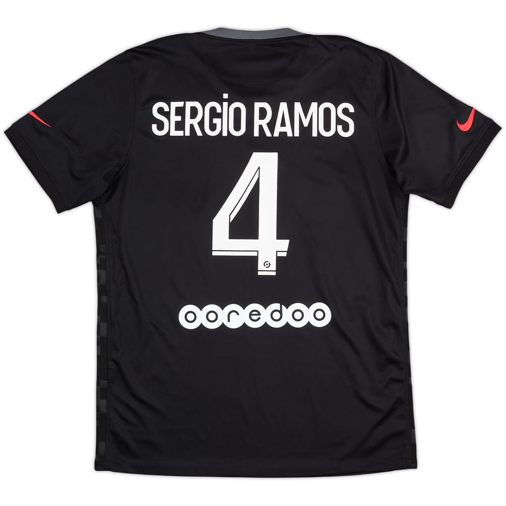 2021-22 Paris Saint-Germain Third Shirt Sergio Ramos #4 - 8/10 - (M)