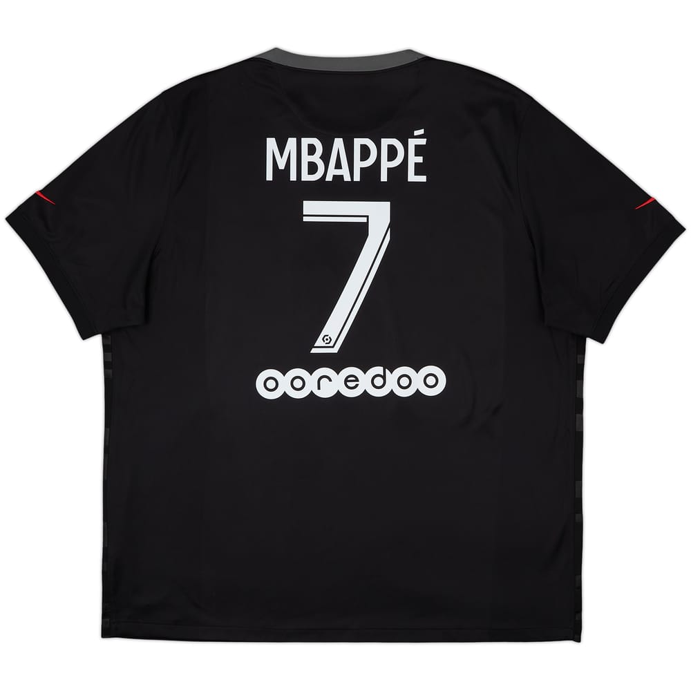 Camiseta de la tercera equipación del Paris Saint-Germain 2021-22 Mbappe #7 - 10/10 - (XXL)