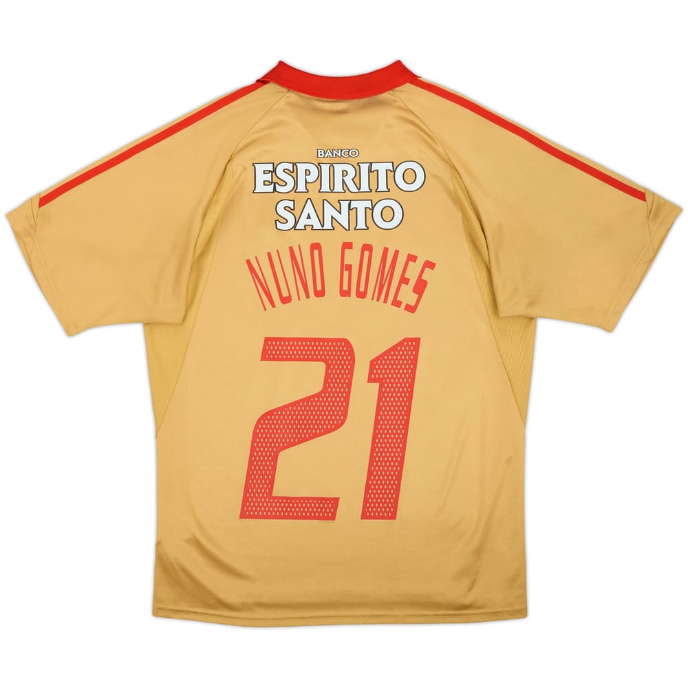 Camiseta de la tercera equipación del Benfica 2004-05 Nuno Gomes #21 - 7/10 - (S)