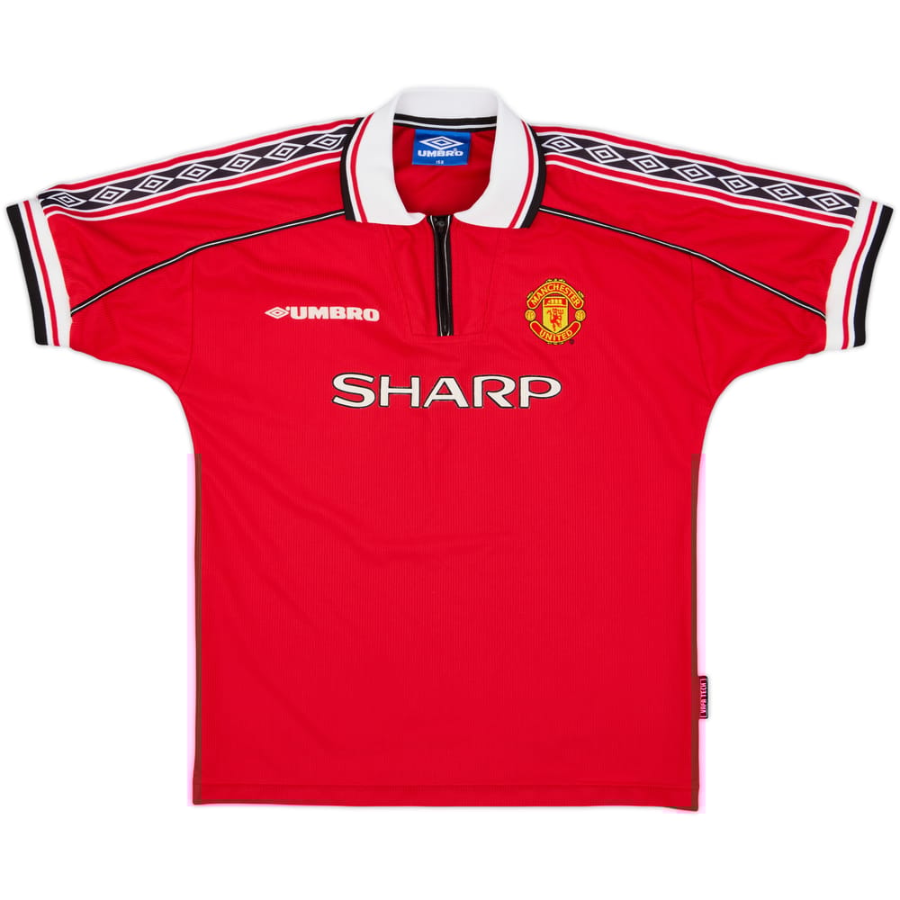 1998-00 Manchester United Home Shirt - 9/10 - (L.Boys)