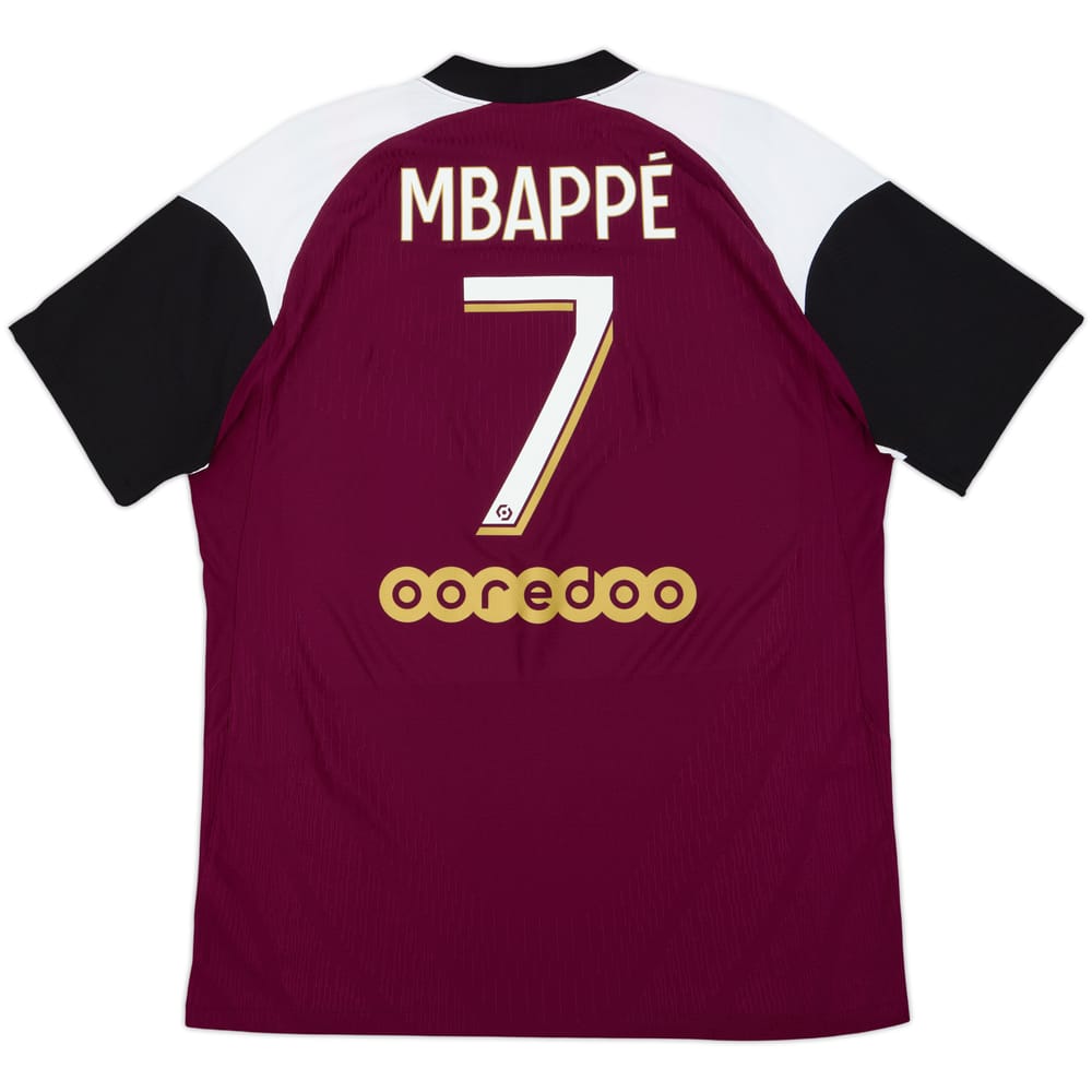 2020-21 Paris Saint-Germain Authentic Third Shirt Mbappe #7 - 7/10 - (L)