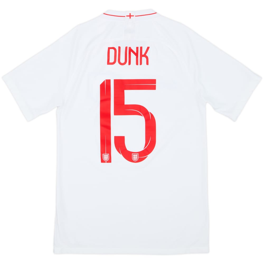 2018-19 England Home Shirt Dunk #15 - 8/10 - (S)