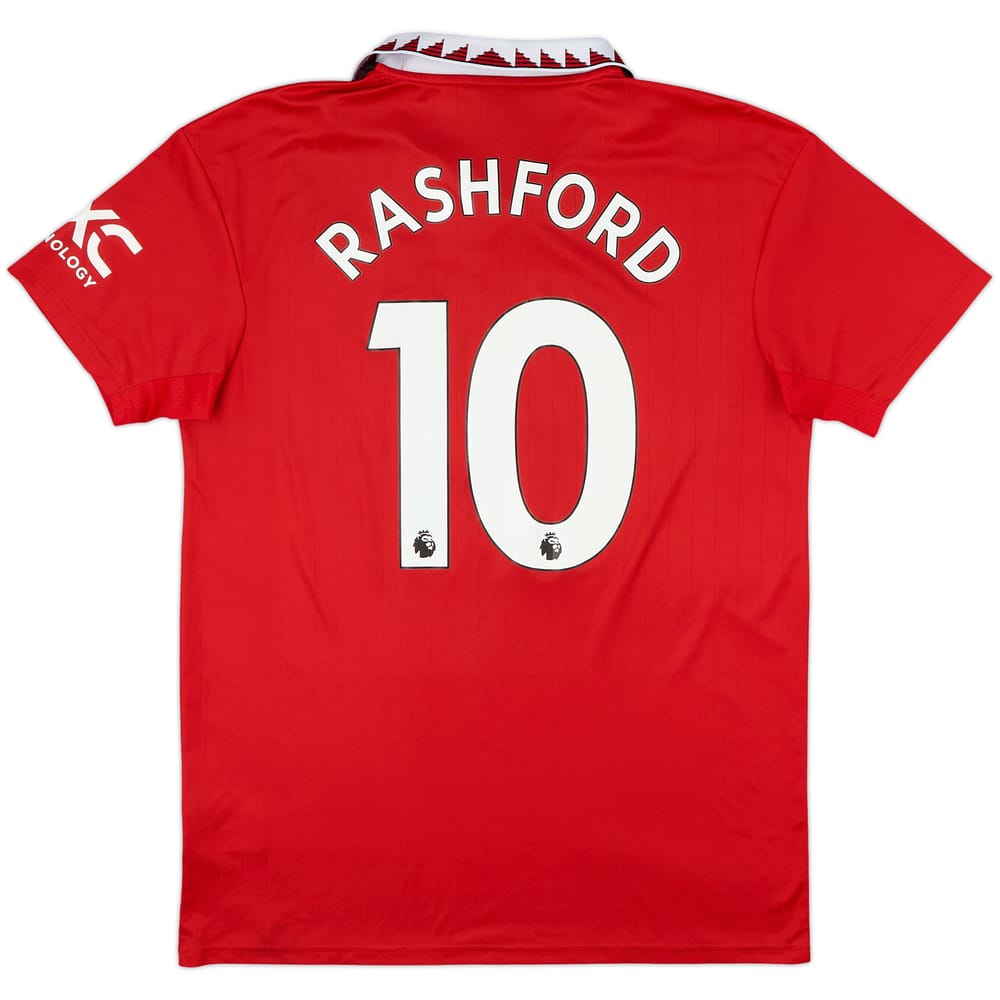 2022-23 Manchester United Home Shirt Rashford #10 - 8/10 - (L)