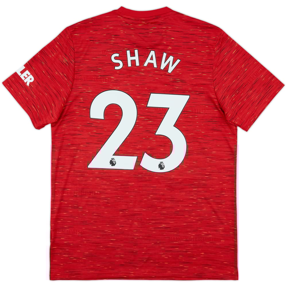 2020-21 Manchester United Home Shirt Shaw #23 - 9/10 - (L)
