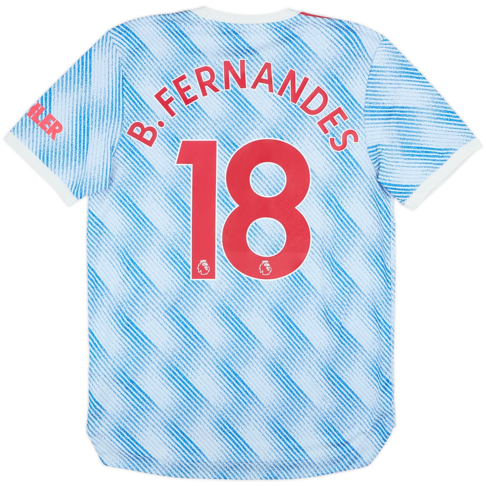 2021-22 Manchester United Authentic Away Shirt B.Fernandes #18 - 10/10 - (M)