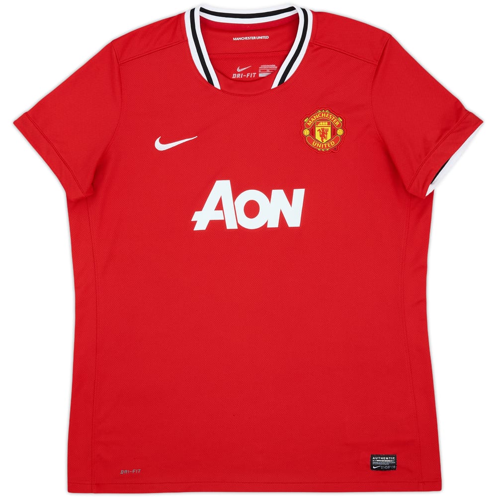 2011-12 Manchester United Home Shirt - 9/10 - (Women's XL)