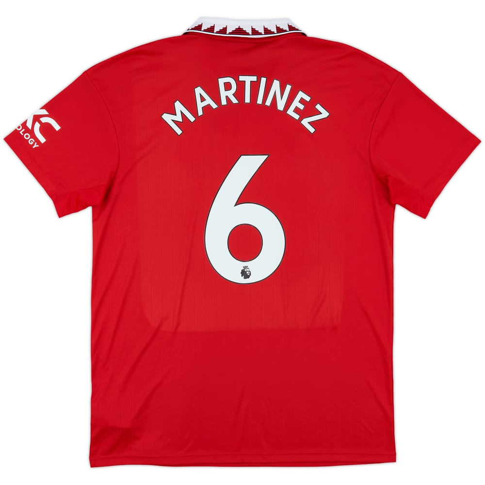 2022-23 Manchester United Home Shirt Martinez #6 - 10/10 - (L)