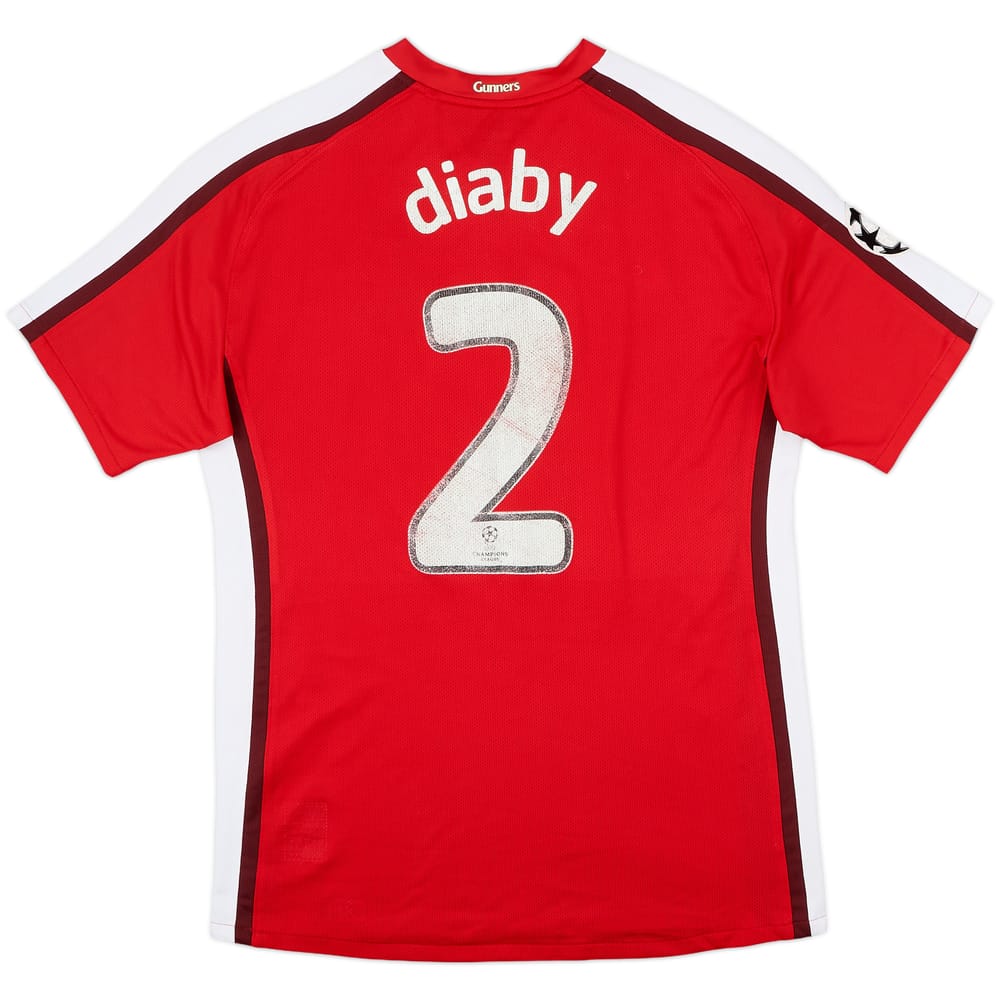 2008-10 Arsenal Player Issue Home Shirt Diaby #2 - 5/10 - (L)