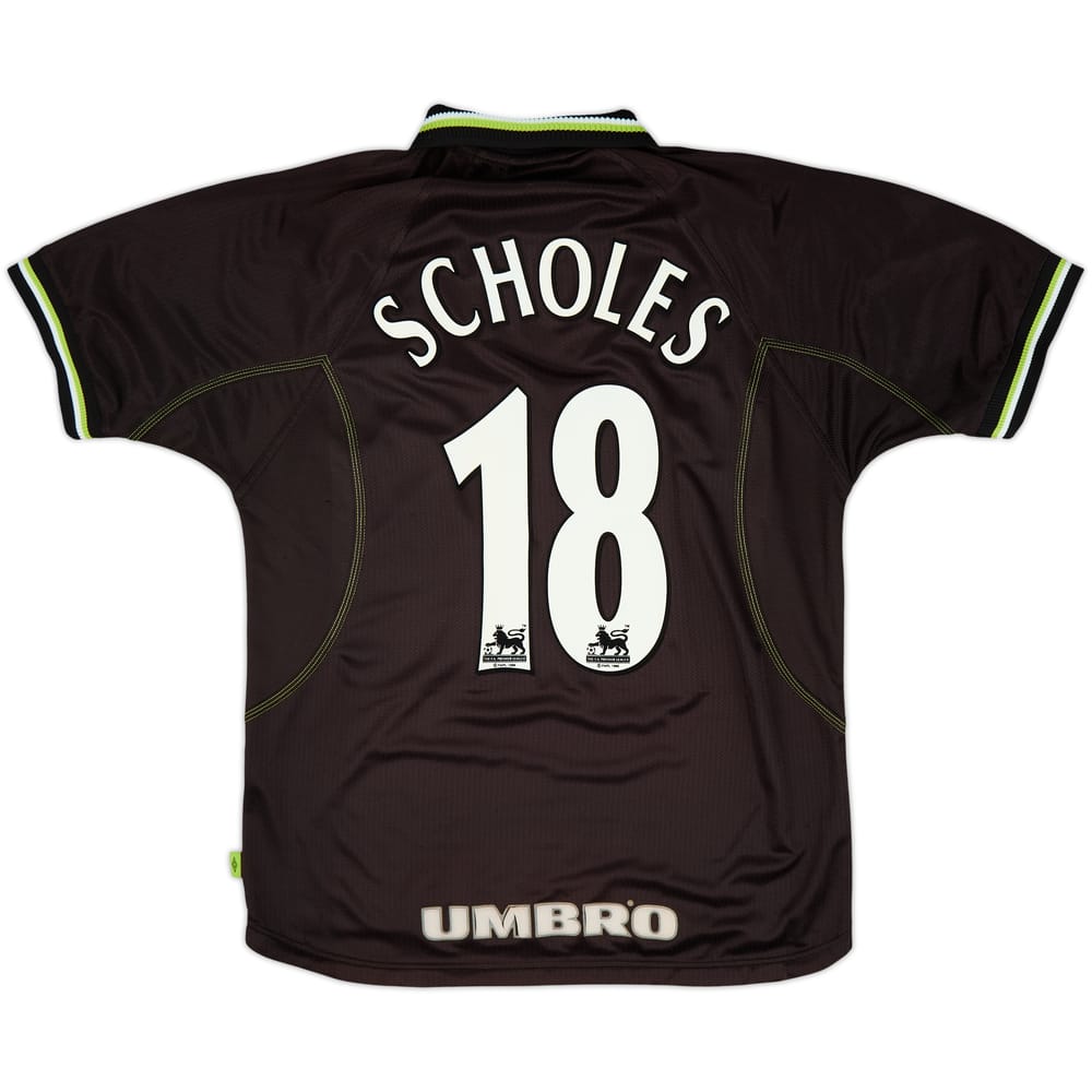 1998-99 Manchester United Third Shirt Scholes #18 - 6/10 - (M)