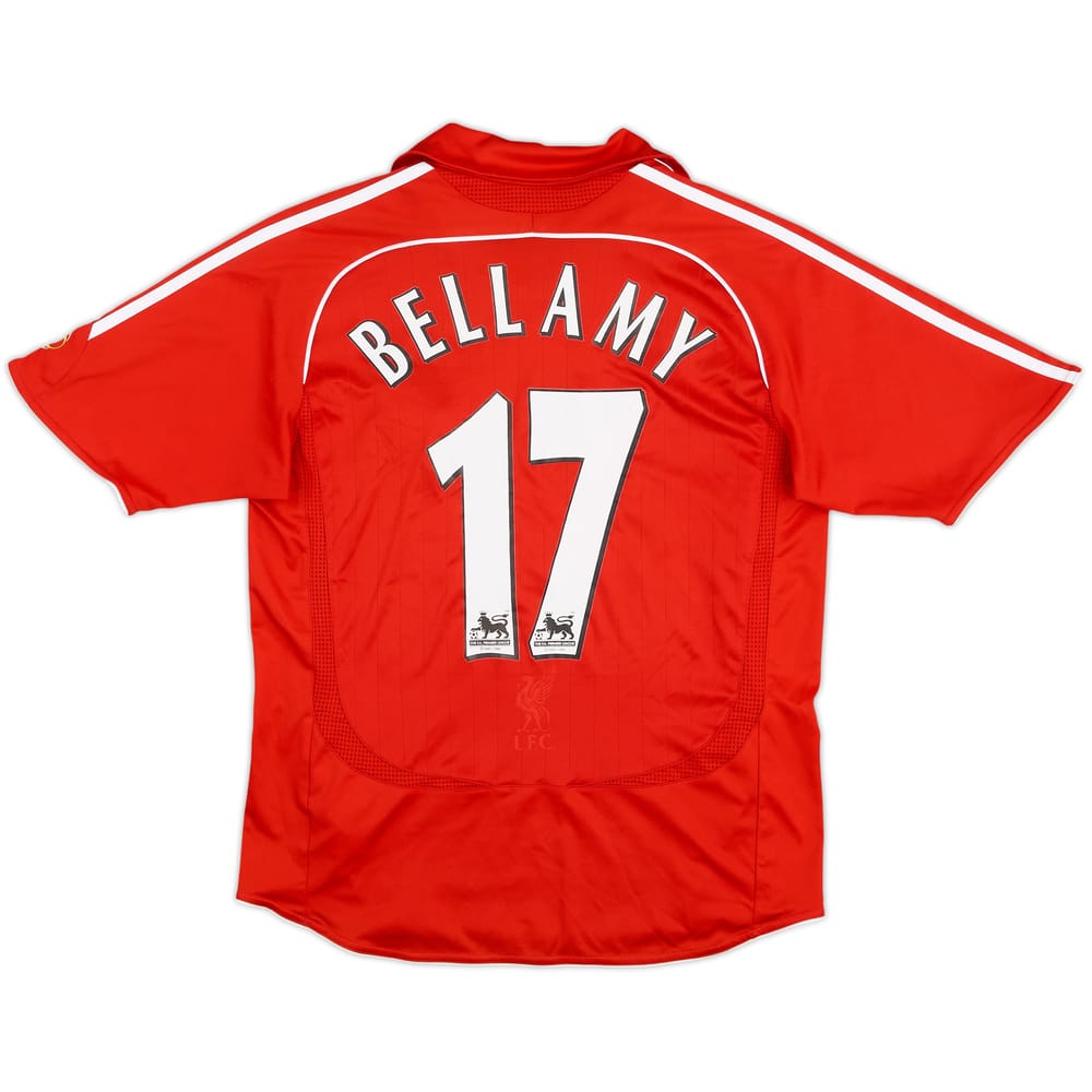 2006-08 Liverpool Home Shirt Bellamy #17 - 6/10 - (L.Boys)