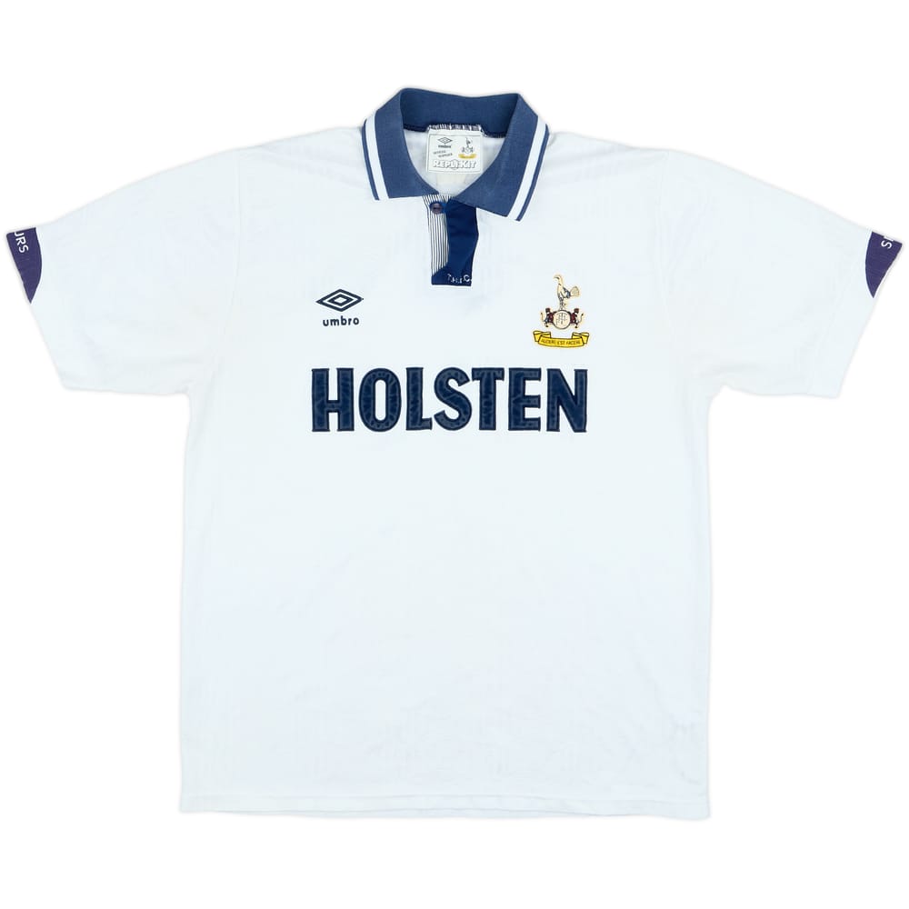 1991-93 Tottenham Home Shirt - 8/10 - (M)