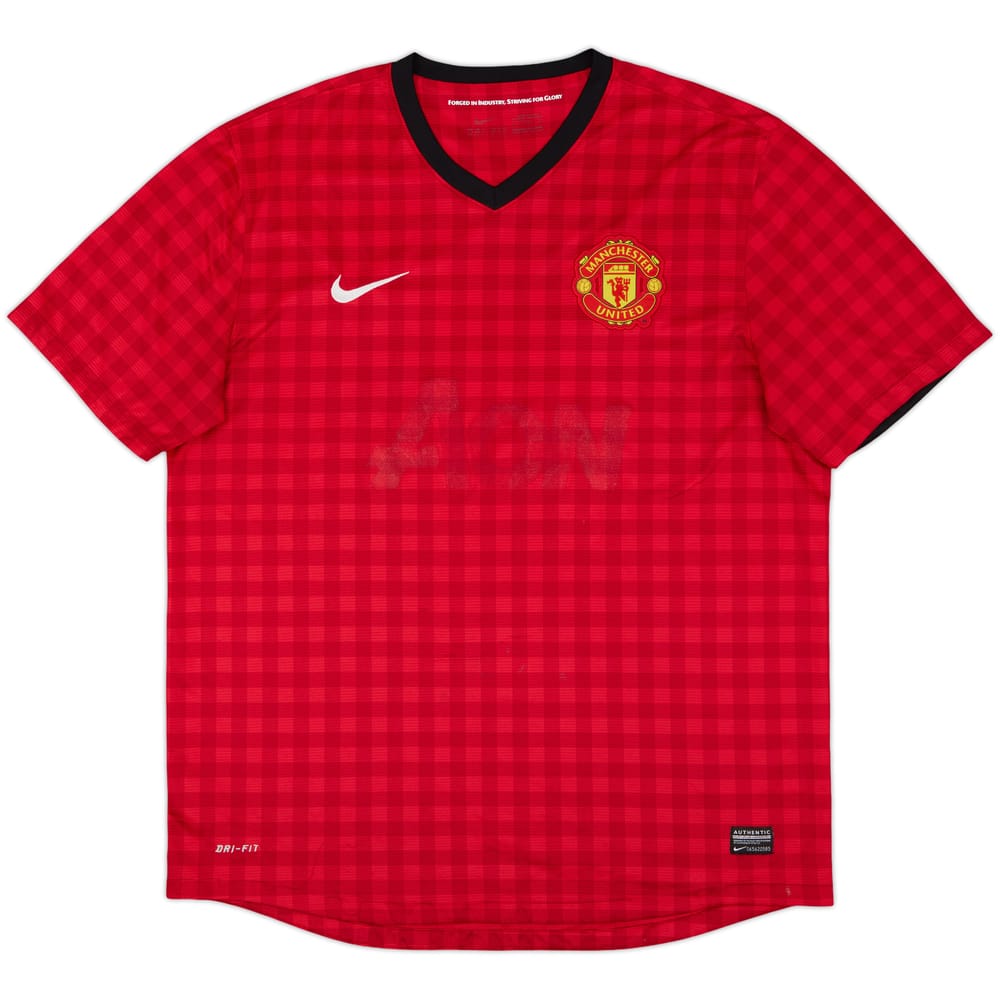 2012-13 Manchester United Home Shirt - 4/10 - (XL)
