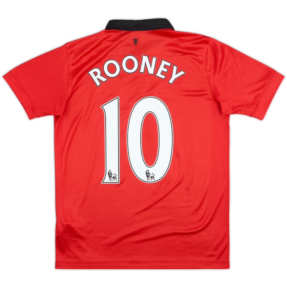 2013-14 Manchester United Home Shirt Rooney #10 - 8/10 - (XL.Boys)