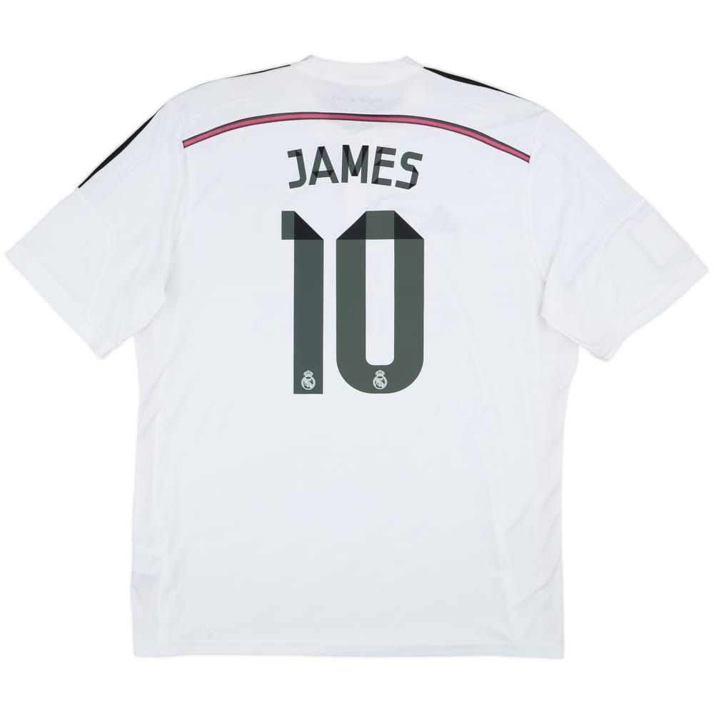 2014-15 Real Madrid Home Shirt James #10 - 7/10 - (XXL)