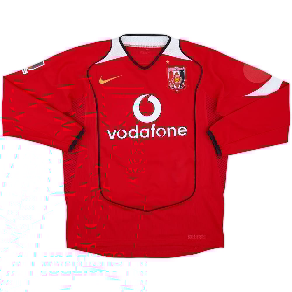 2005 Urawa Red Diamonds Home L/S Shirt - 5/10 - (S)