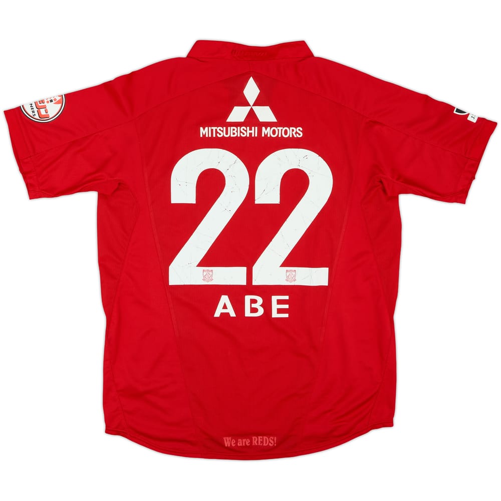 2009 Urawa Red Diamonds Home Shirt Abe #22 - 6/10 - (M)