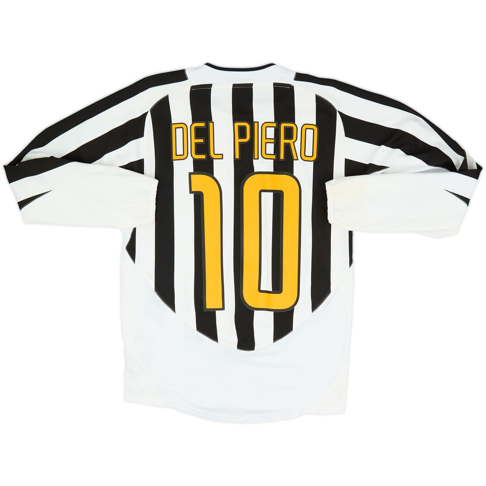 2003-04 Juventus Home L/S Shirt Del Piero #10 - 6/10 - (S)