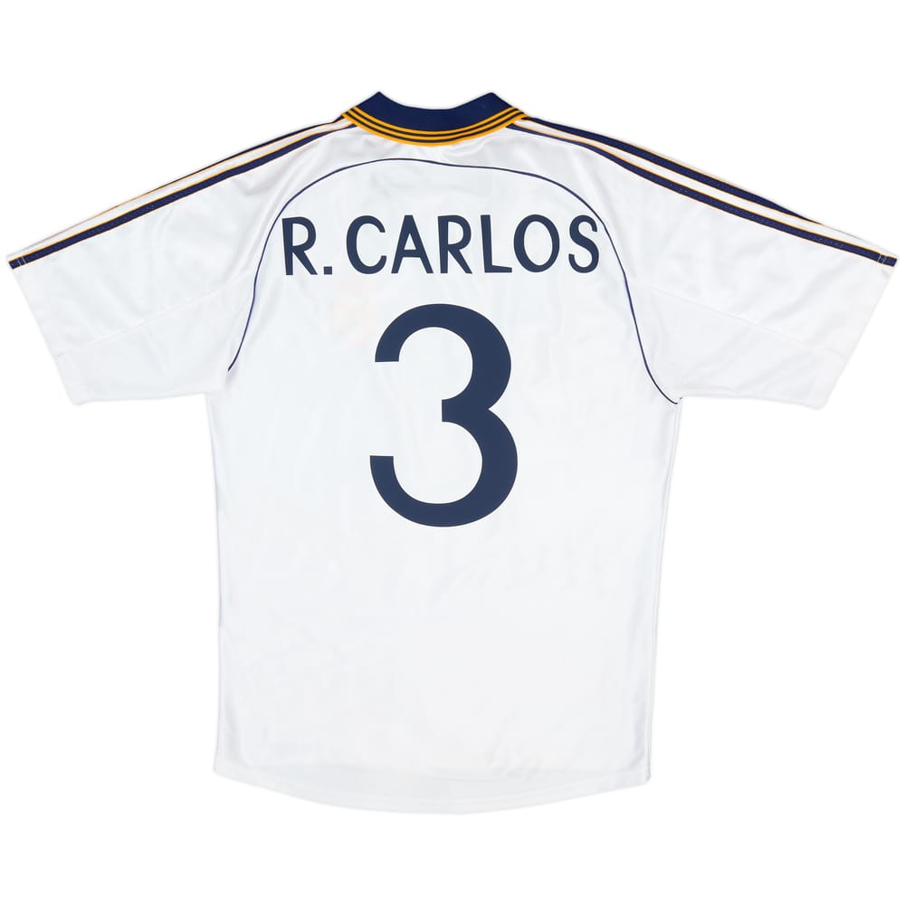 1998-00 Real Madrid Home Shirt R.Carlos #3 - 9/10 - (M)