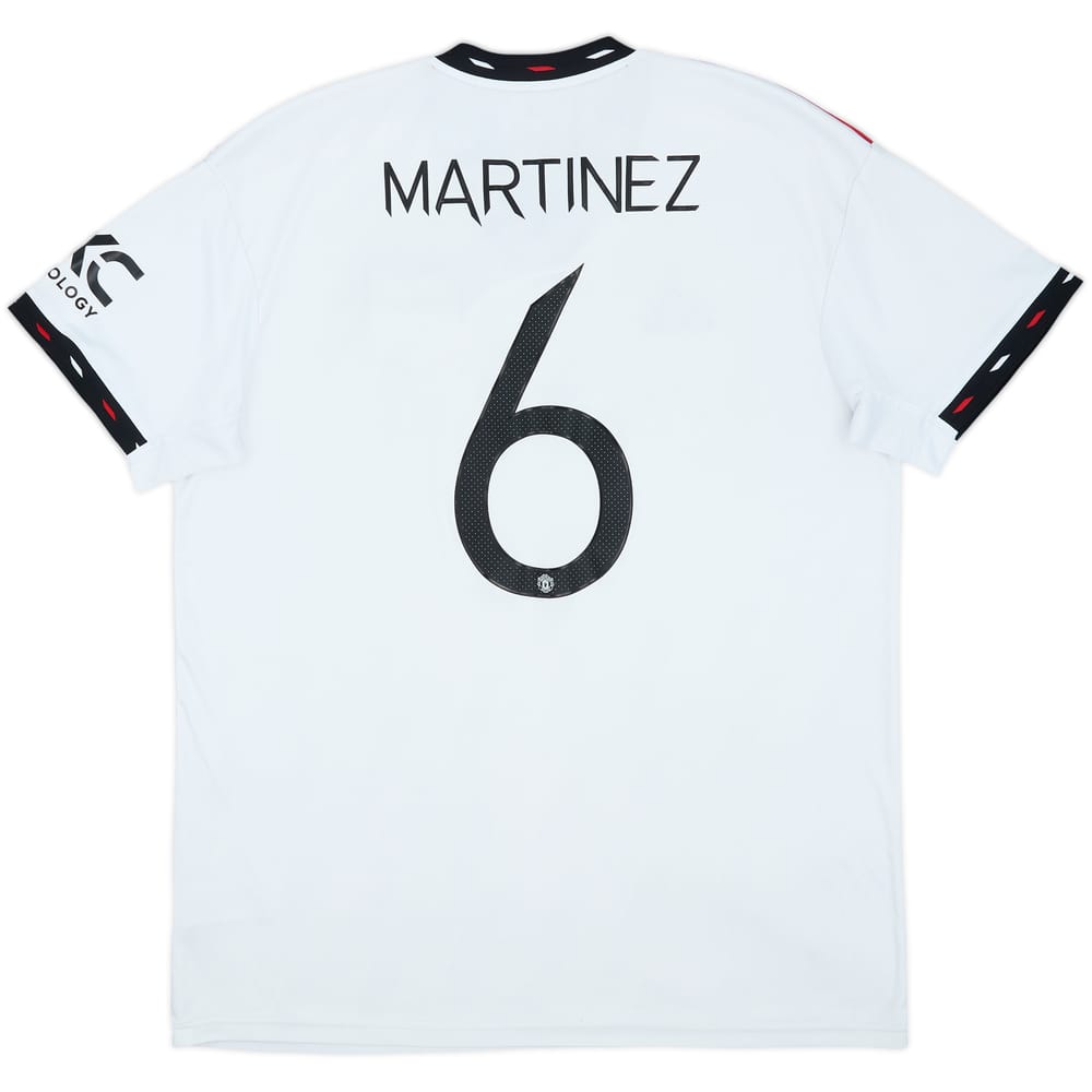 2022-23 Manchester United Away Shirt Martinez #6 - 6/10 - (XL)