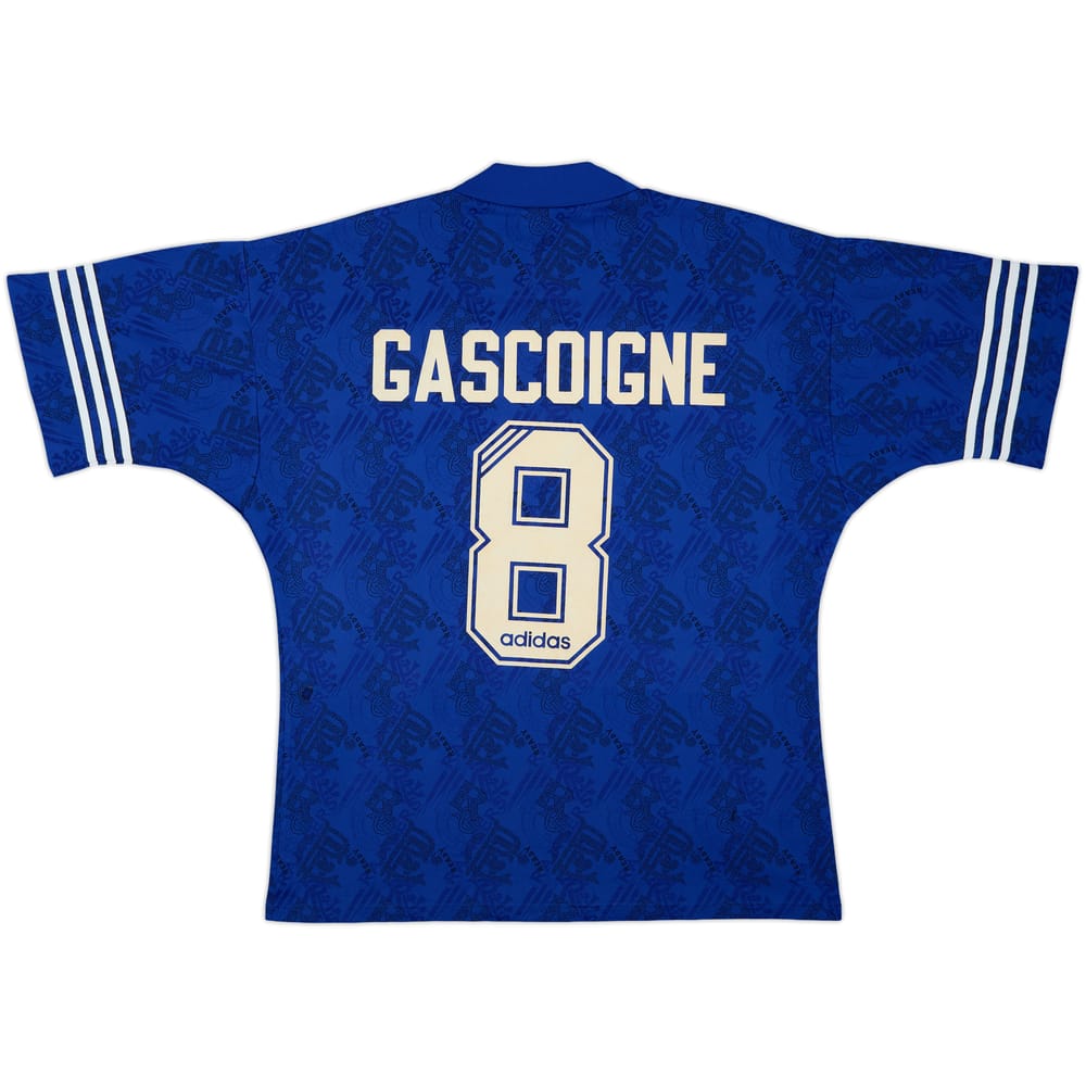 1994-96 Rangers Home Shirt Gascoigne #8 - 6/10 - (L/XL)