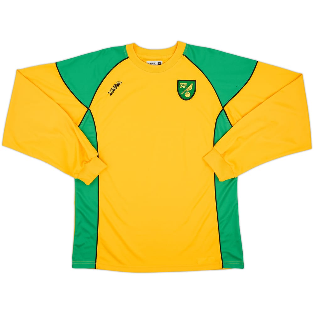 2006-08 Norwich Home L/S Shirt - 8/10 - (L)