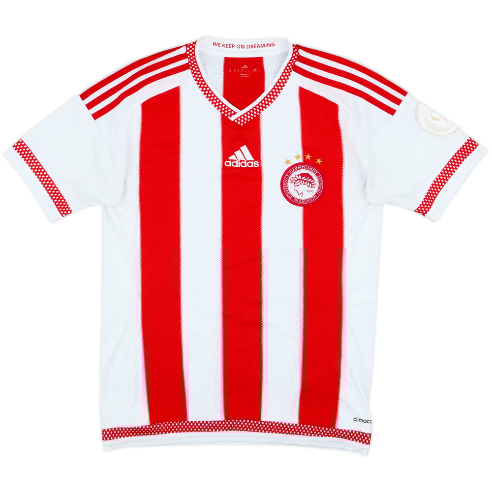 2015-16 Olympiakos Home Shirt - 8/10 - (XS)