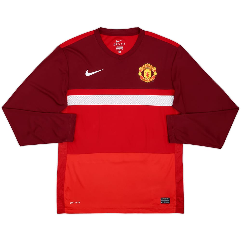 2011-12 Manchester United Nike Training L/S Shirt - 10/10 - (M)