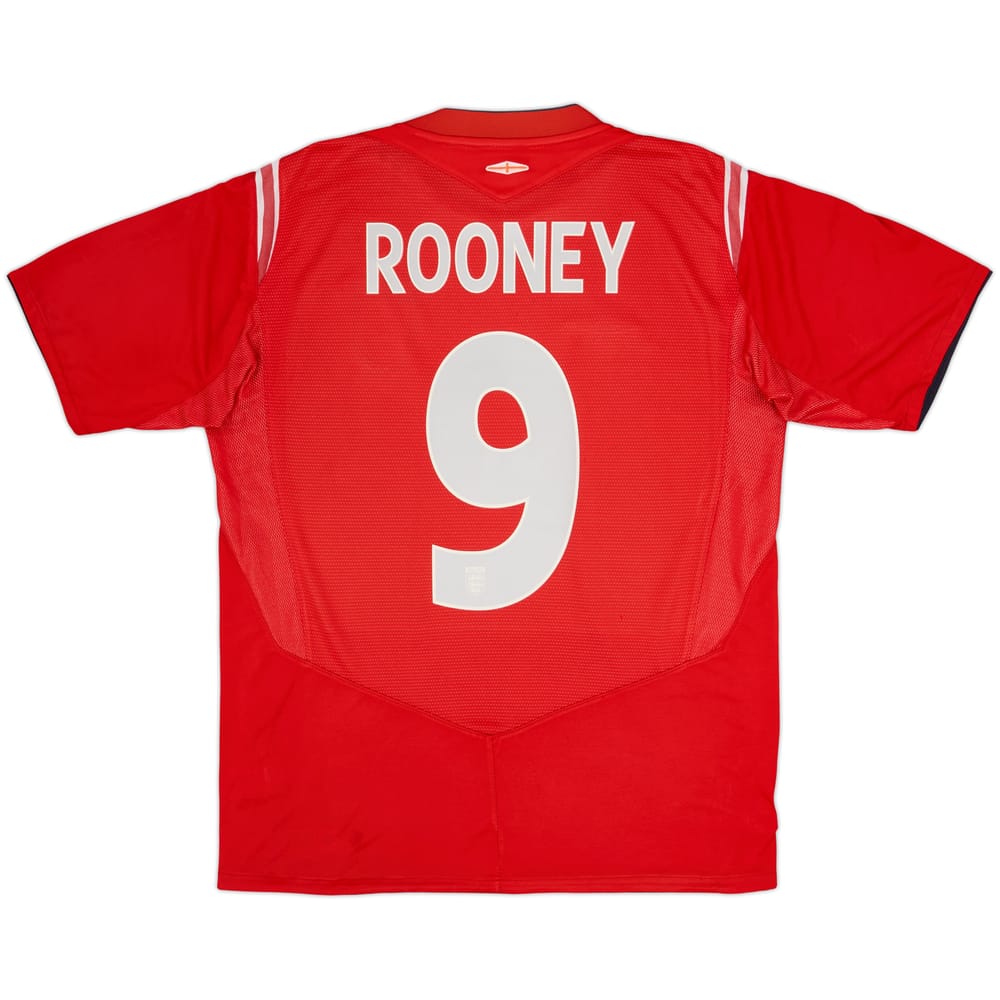 2004-06 England Away Shirt Rooney #9 - 5/10 - (L)