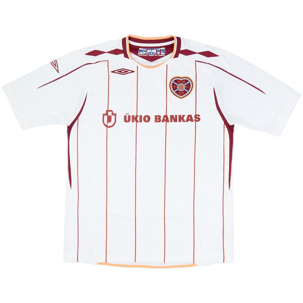 2007-08 Hearts Away Shirt - 8/10 - (L)