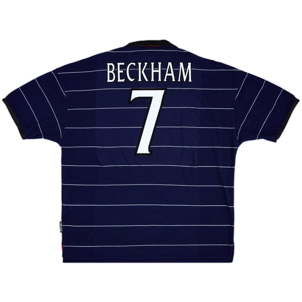 1999-00 Manchester United Away Shirt Beckham #7 - 9/10 - (XXL)