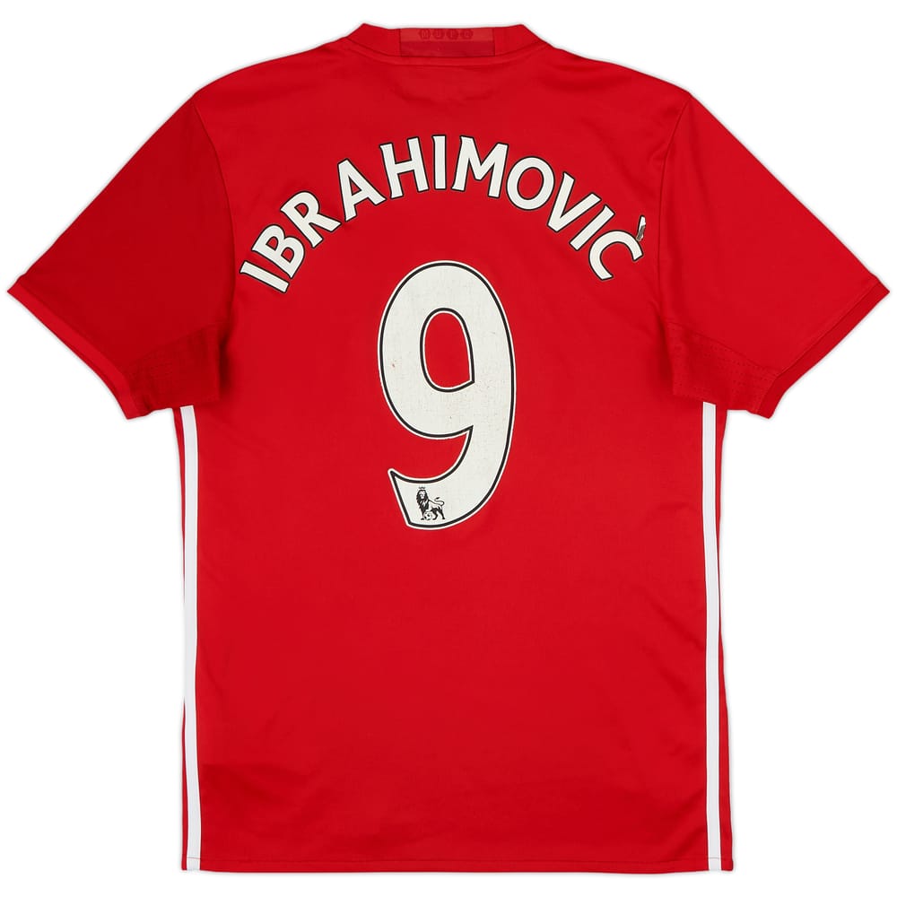 2016-17 Manchester United Home Shirt Ibrahimovic #9 - 6/10 - (S)
