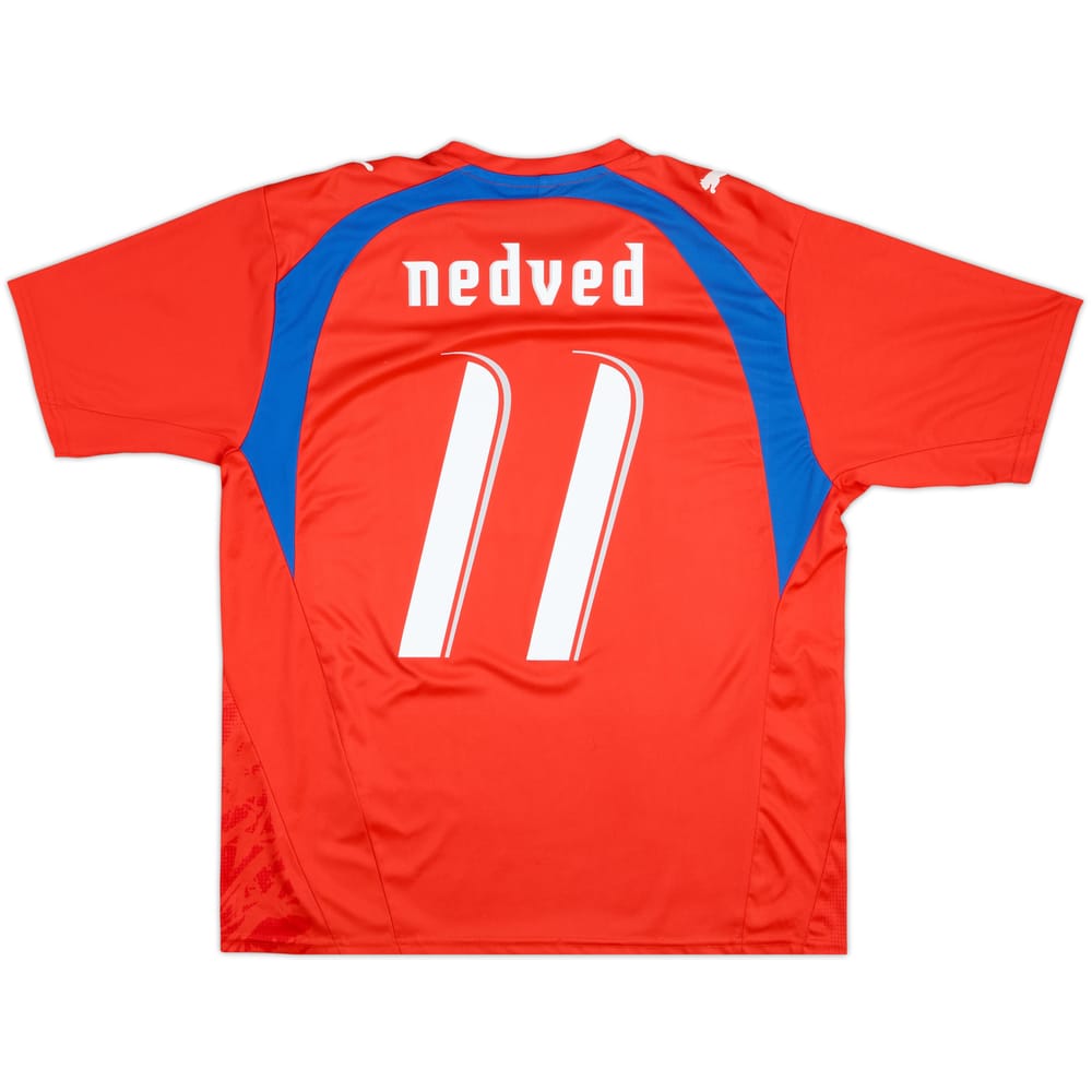 2006-08 Czech Republic Basic Home Shirt Nedved #11 - 7/10 - (L)