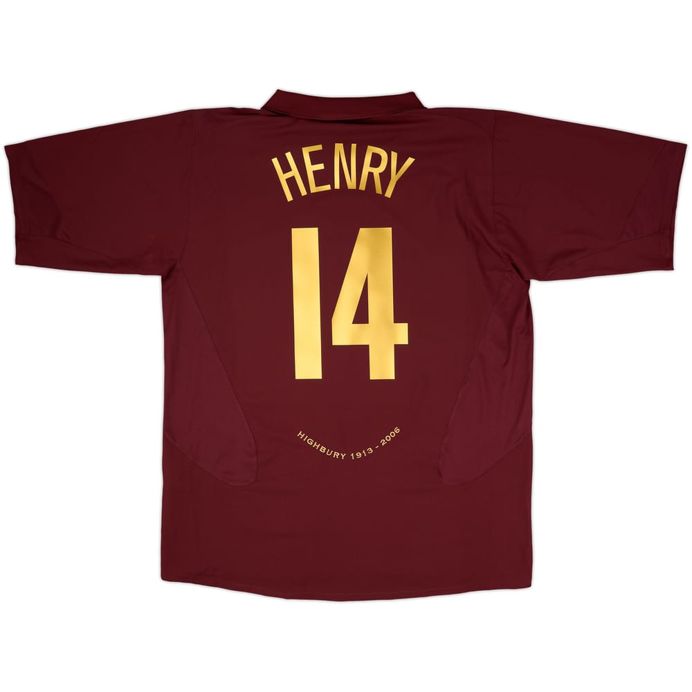 2005-06 Arsenal Home Shirt Henry #14 - 8/10 - (XXL)