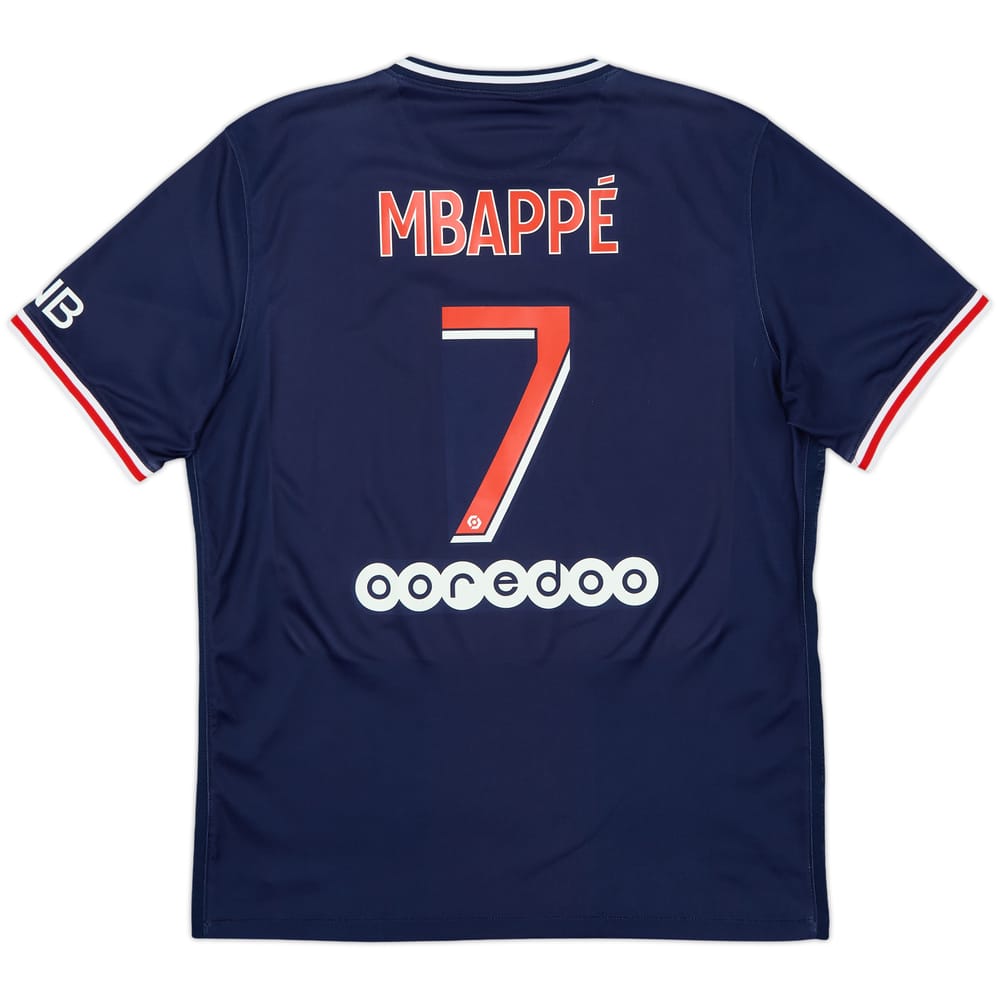 2020-21 Paris Saint-Germain Home Shirt Mbappe #7 - 8/10 - (L)