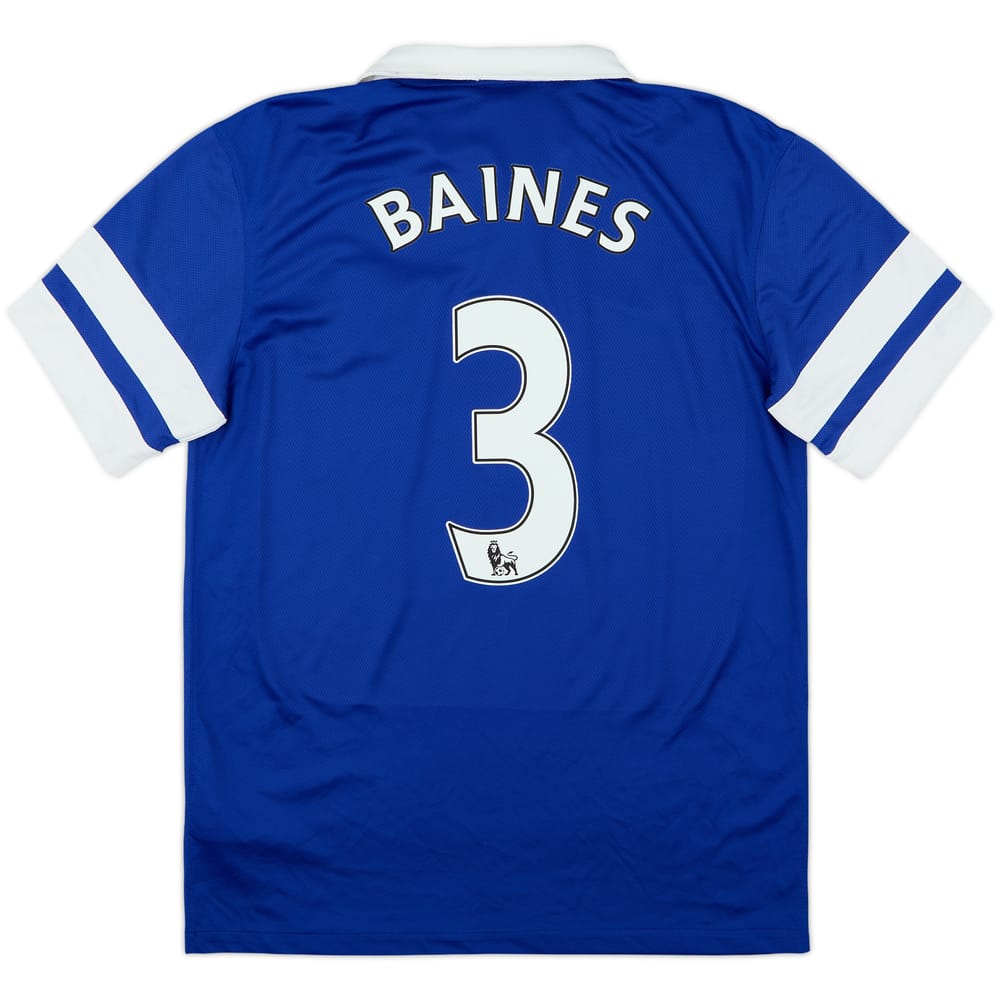 2013-14 Everton Home Shirt Baines #3 - 8/10 - (M)