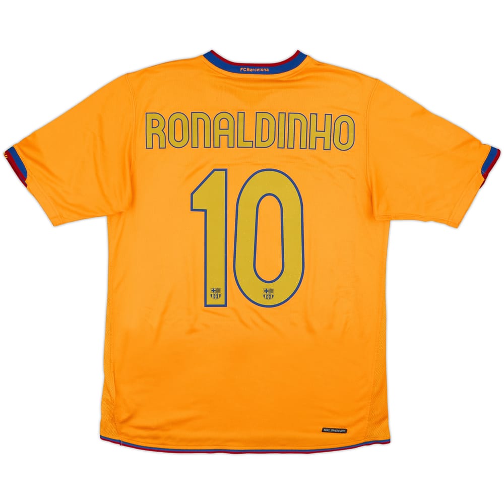 2006-08 Barcelona Camiseta Visitante Ronaldinho #10 - 9/10 - (M)