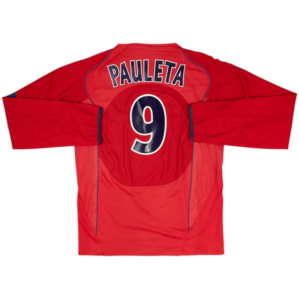 2004-05 Paris Saint-Germain Player Issue Away L/S Shirt Pauleta #9 - 6/10 - (L)