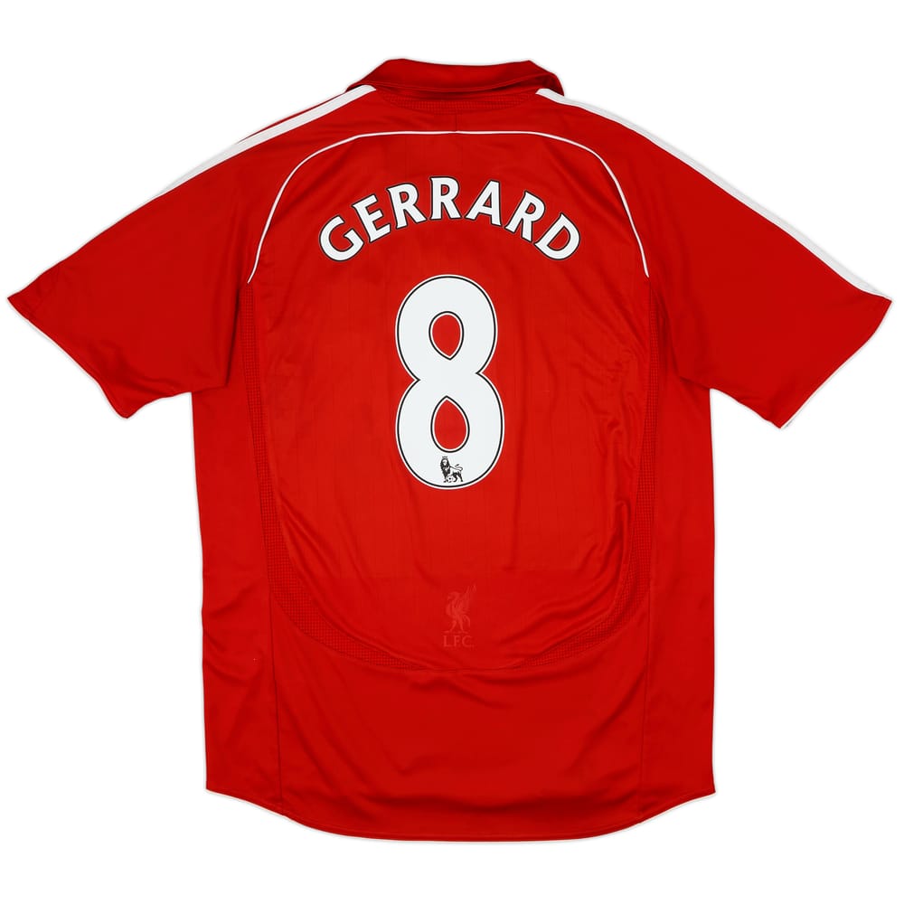 2006-08 Liverpool Home Shirt Gerrard #8 - 6/10 - (L)