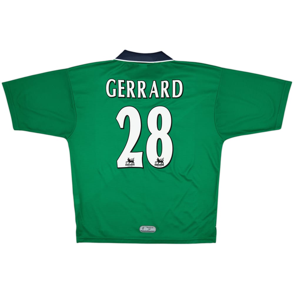 1999-00 Liverpool Camiseta Visitante Gerrard #28 - 8/10 - (L)