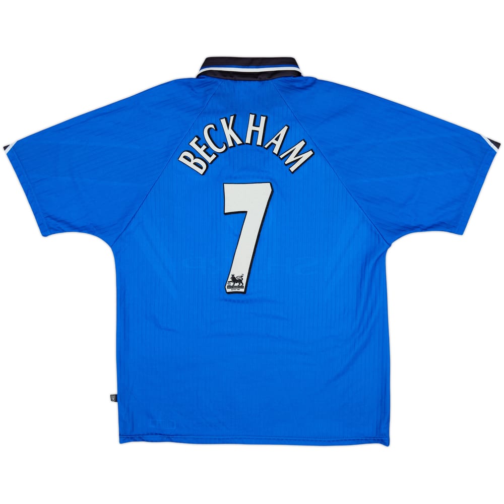 1996-98 Manchester United Third Shirt Beckham #7 - 8/10 - (L)