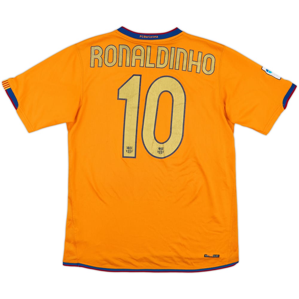 2006-08 Barcelona Away Shirt Ronaldinho #10 - 7/10 - (M)