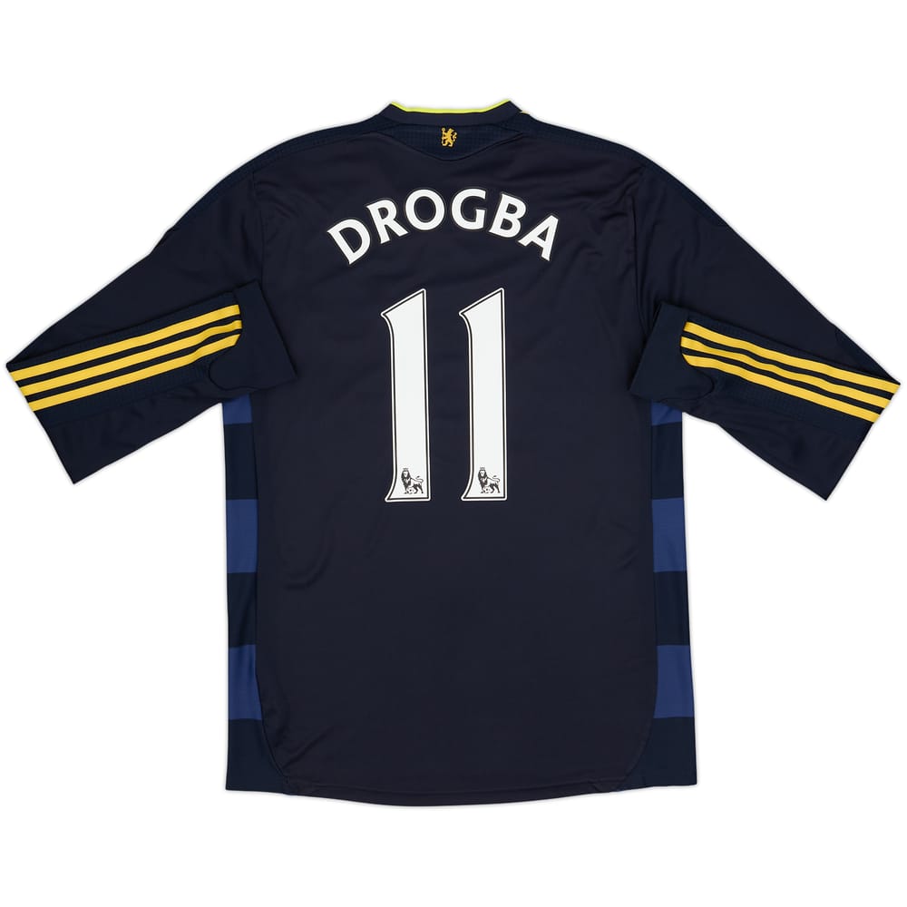 2009-10 Chelsea Player Issue Away L/S Shirt Drogba #11 - 8/10 - (M)