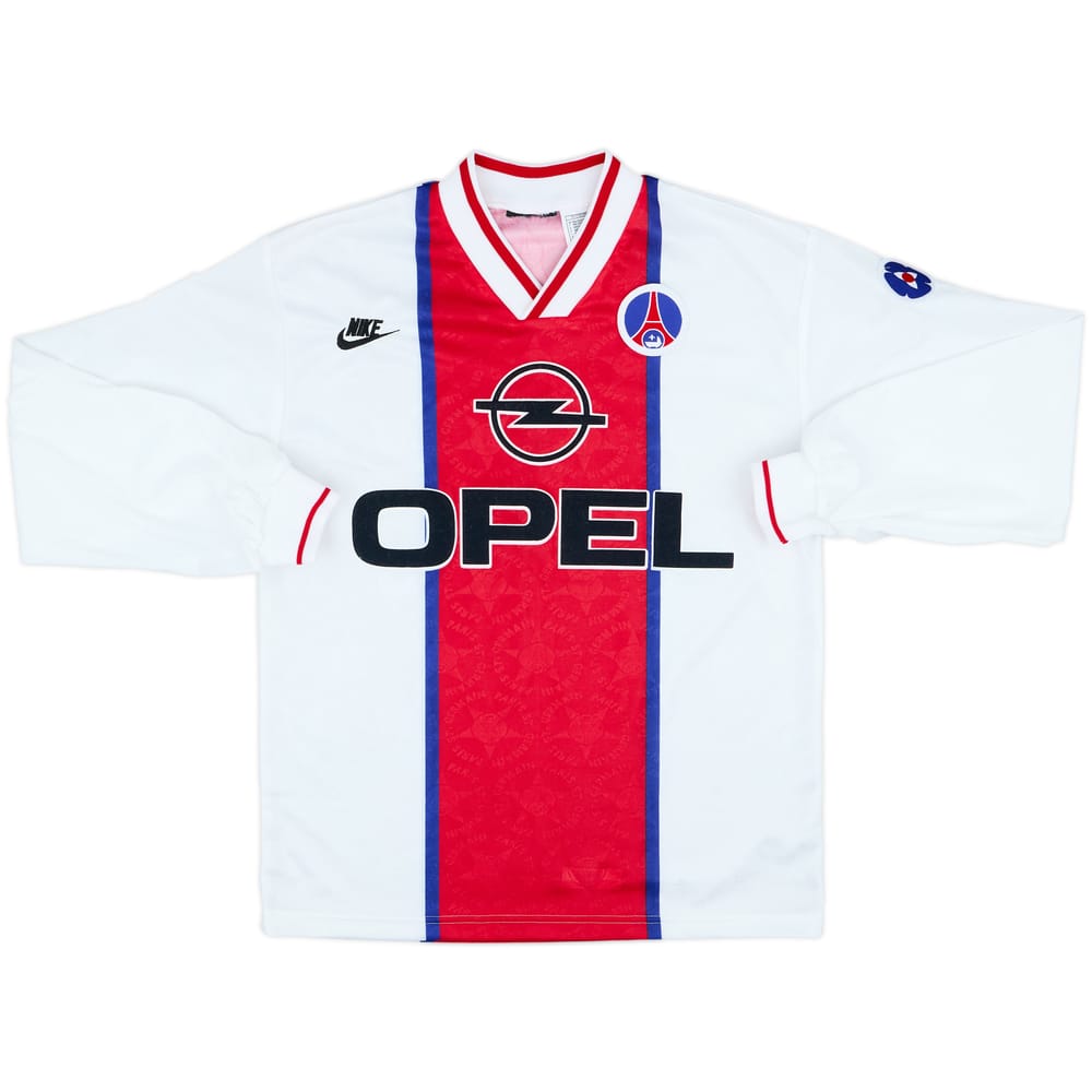 Camiseta de visitante de manga larga del Paris Saint-Germain 1995-96 - 9/10 - (S)