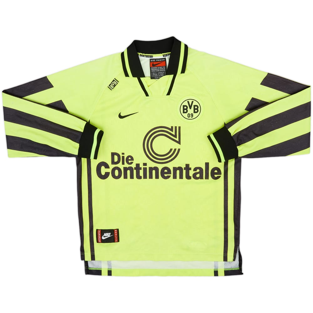 1996-97 Borussia Dortmund Home L/S Shirt - 8/10 - (S)