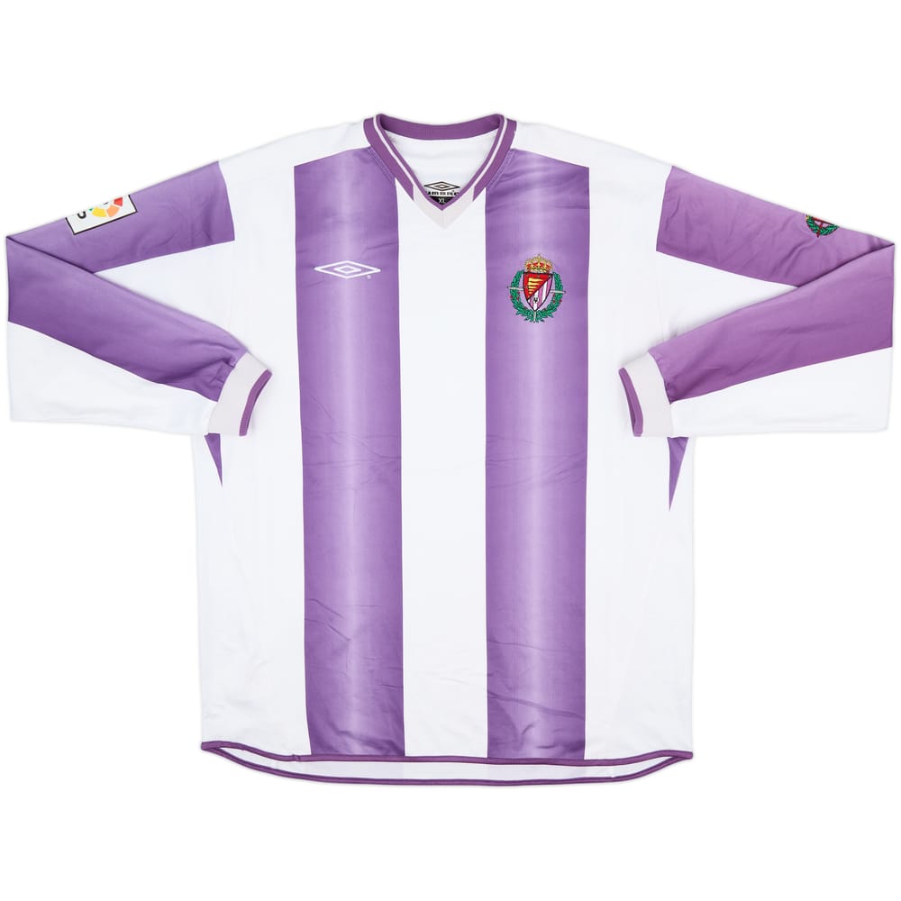 2004-05 Real Valladolid Home L/S Shirt - 9/10 - (XL)