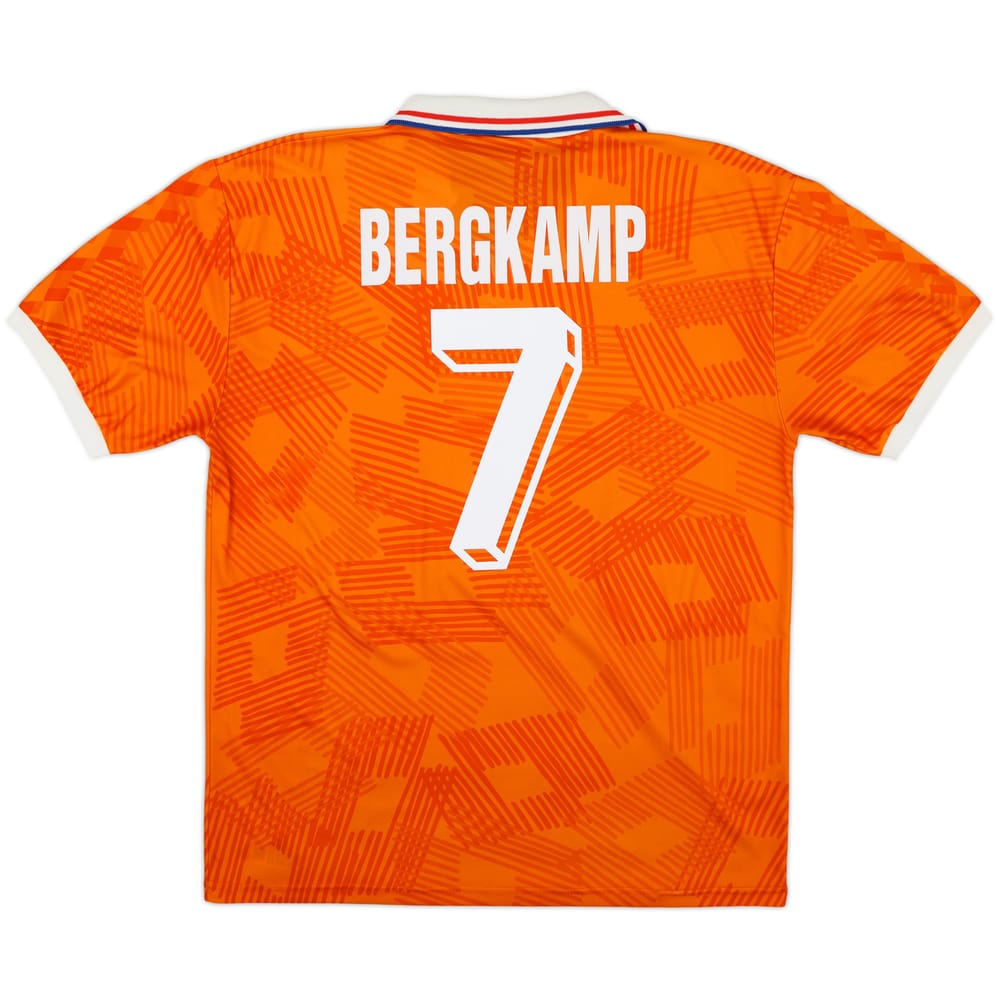 1992-94 Netherlands Home Shirt Bergkamp #7 - 8/10 - (XL)